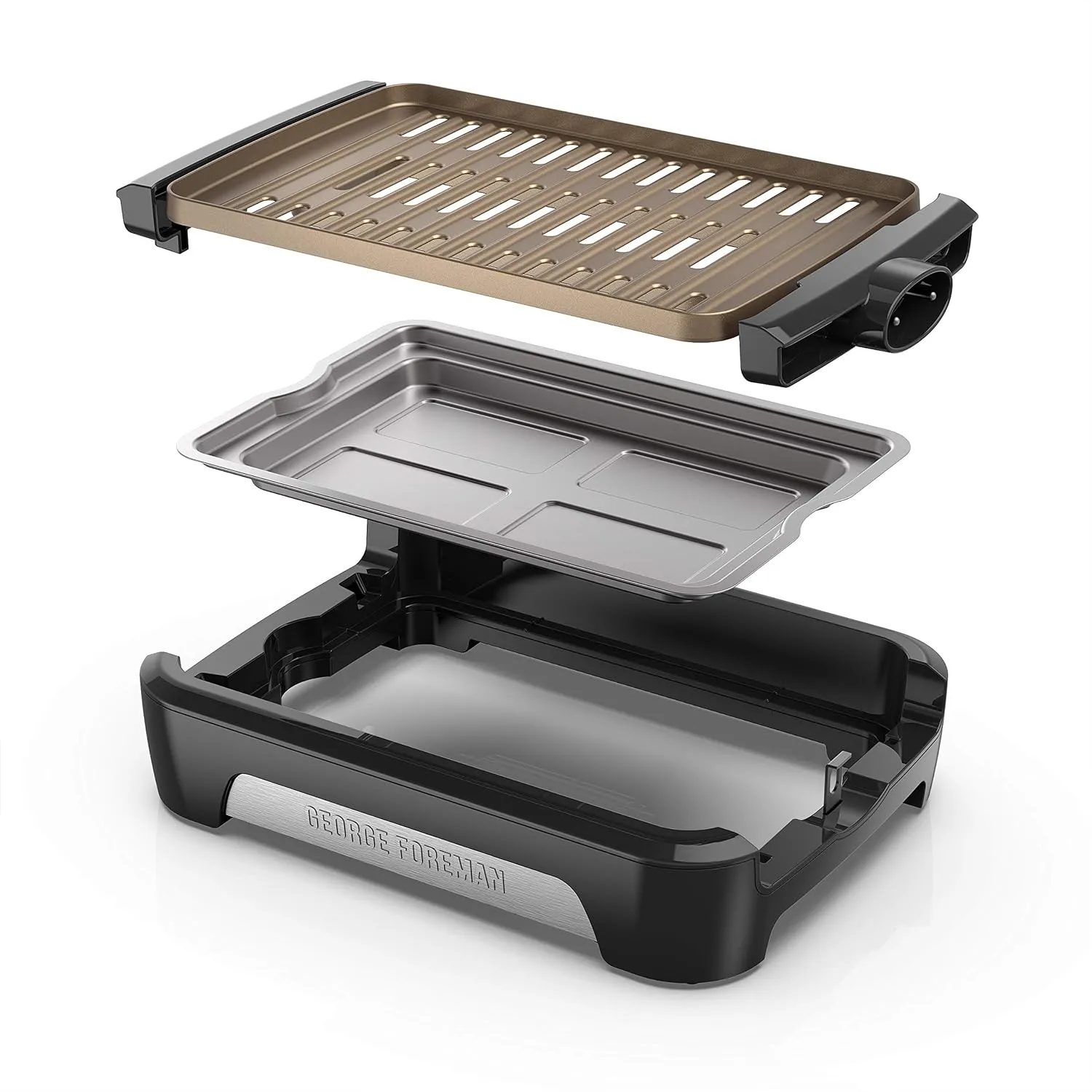 George Foreman Smokeless Electric Grill 90 Square Inch In Black, GFS0090SBC