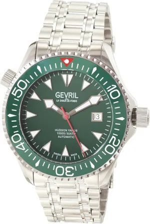 Gevril 48806 Men's Hudson Yards Automatic Watch, Stainless Steel Bracelet.