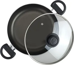 GoodCook Everyday 10.4-Inch Nonstick Cooking Pot with Lid, One Pot Meal Pan, Deep Casserole Dish, Aluminum Stockpot with Higher Walls, Ergonomic Handles, Even Heating, Black