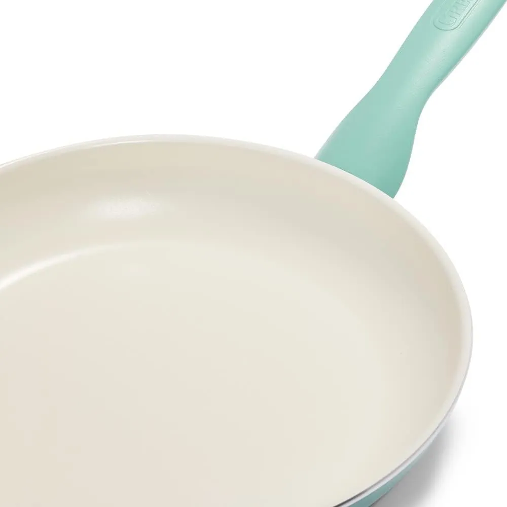GreenPan Rio Healthy Ceramic Nonstick 10" Frying Pan Skillet, PFAS-Free, Dishwasher Safe, Turquoise