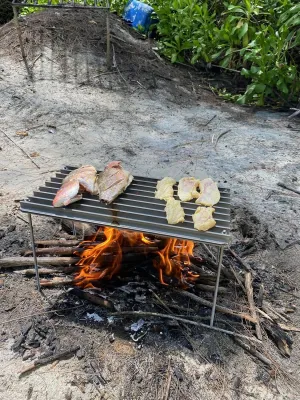 GrillGrate CampGrate - Grill for Camping - Camping Grill - Grill Grates for Camping - Grill Anywhere On the Go