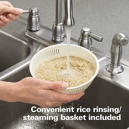Hamilton Beach Digital Programmable Rice and Slow Cooker & Food Steamer, 20 Cups Cooked (10 Cups Uncooked), 14 Pre-Programmed Settings for Sear Sauté, Hot Cereal, Soup, Nonstick Pot, Stainless Steel