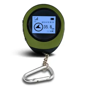 Handheld GPS Navigation Mini Real-Time GPS Tracker - Keychain USB Rechargeable Compass for Outdoor Sports, Travel, Hiking, Pet, and Child Safety