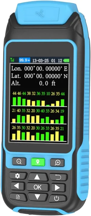 Handheld GPS Survey Equipment, High-Precision Rugged Land Surveying Equipment for Mountainous Terrain, Farmland, Forest, Ranch, Mining Lake