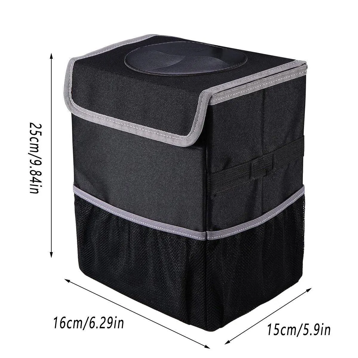 Hanging Car Storage Box Multifunctional Car Rubbish Bin Organizer for Vehicle