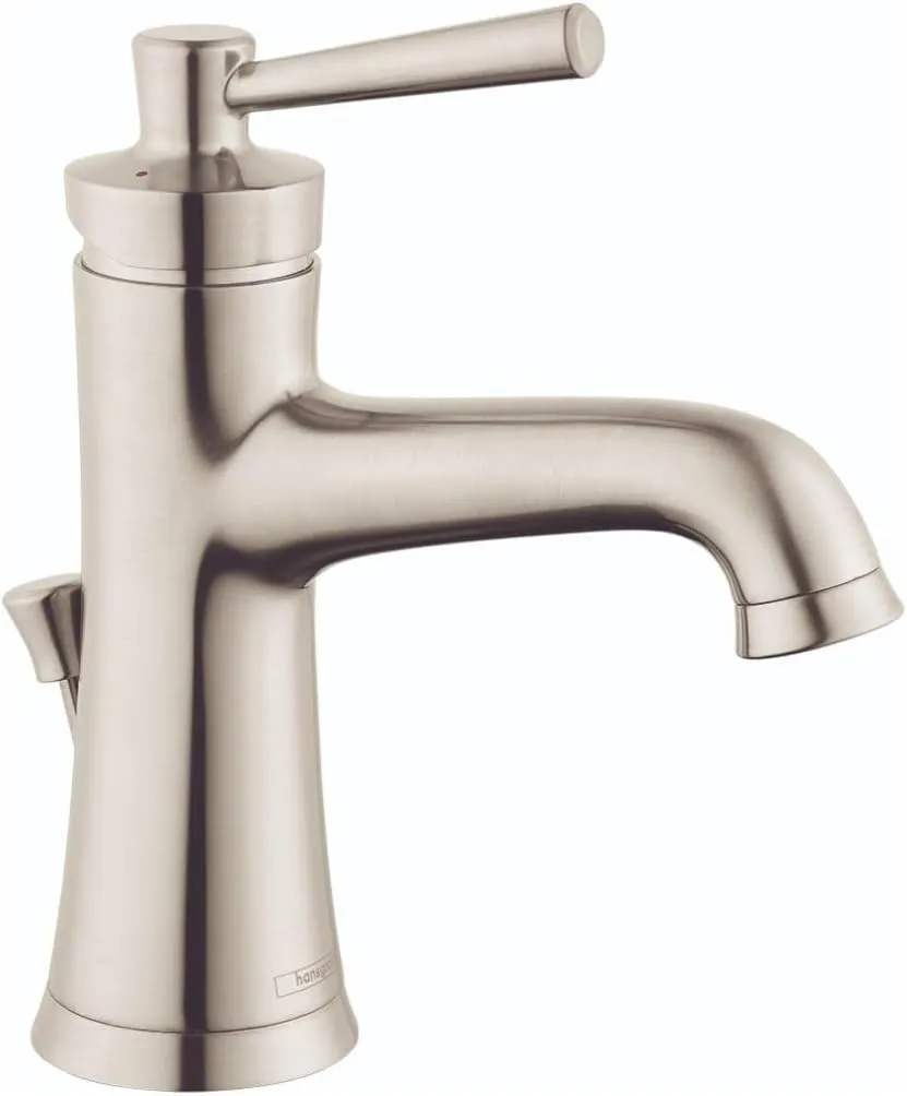 hansgrohe Joleena Transitional 1-Handle 1 8-inch Tall Bathroom Sink Faucet in Brushed Nickel, 04771820, 1.2 GPM