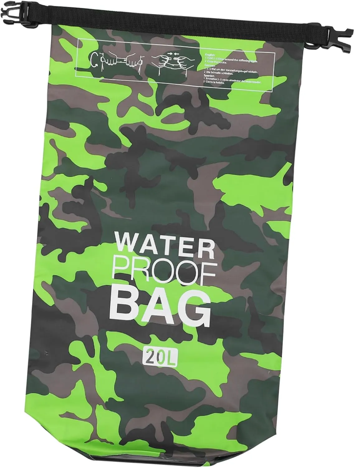 Happyyami Waterproof Dry Bag 20l Capacity Multi-functional Outdoor Bag Camping Bucket Pack Portable Storage Pouch