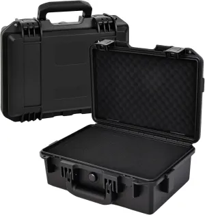 Hard Storage Case for Pistol, Gun and More with DIY Customizable Pre-cut Foam, Travel Safe Case for Outdoor&Indoor Use, IP67 Waterproof