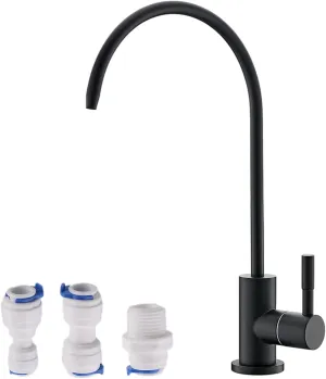 Havin Bar Sink Faucet, RO Water Filter Tap, Drinking Water Faucet fits Most Water Filtration System, Kitchen Reverse Osmosis Faucet, Beverage Dispenser, Lead-Free Stainless Steel (Matte Black)