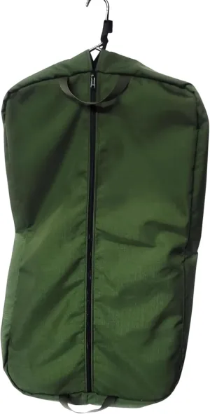 Heavy Duty Garment Bag for Travel, 36'' long Waterproof 1000 denier Cordura Suit Bag for Men Foldable Carry On for Hanging Clothes with Large Pocket in Business Trip Made In USA.(Green)
