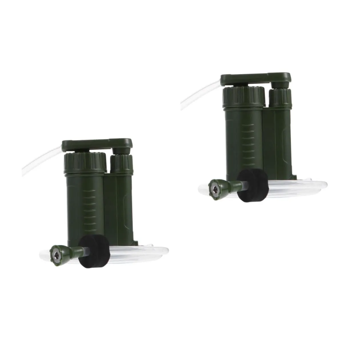 HEMOTON 2 pcs Portable Camping Water Purifier Emergency Survival Water Sediment for Hiking Backpacking