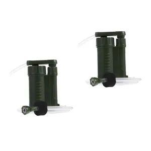 HEMOTON 2 pcs Portable Camping Water Purifier Emergency Survival Water Sediment for Hiking Backpacking