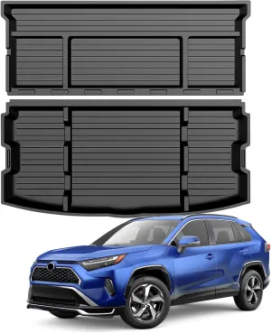 Hidden Trunk Organizer Compatible with 2019-2025 Toyota RAV4 LE XLE XSE Hybrid (Not Prime), Anti-Theft Car Storage Solution, Under Cargo Floor Spare Tire Privacy Storage Box