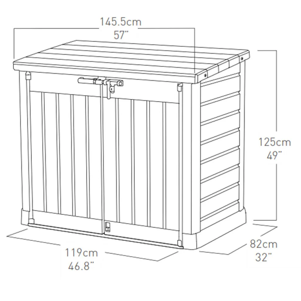 Hideaway XL - Anthracite/Grey - Ecom Carton