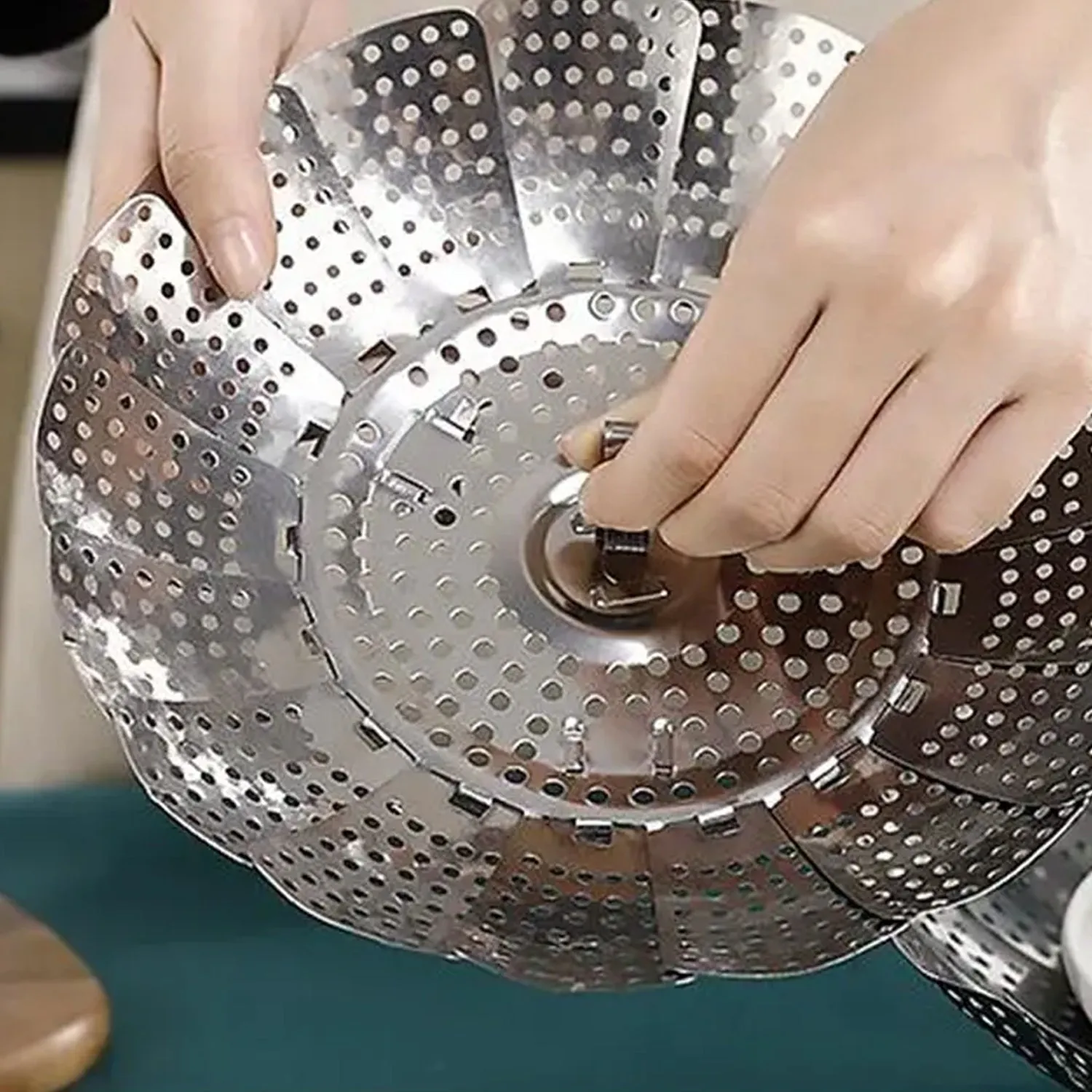 High-quality Stand/ ,Cooking Foldable Unique Design Heaviest Diverse options Stainless-Steel Rack/Plate Drying Basket Basket Kitchen Utensils/Dish for vegetable Steamer