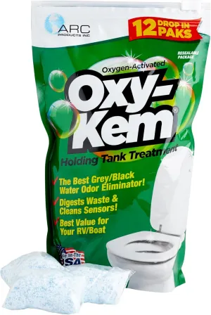 Holding Tank Treatment Pods - Black & Grey Water Tank Treatment Eliminates Odor, Digests Waste, Safe for Septic Tanks, Ideal for RVs, Marines, Campers & Portable Toilets (72 Count)