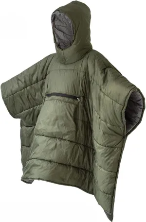 Hooded Thinsulate Insulation Warm Camping Blanket Wearable Poncho Ultralight Sleeping Bag