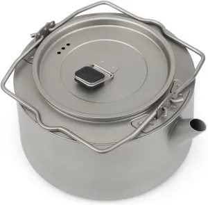 Household Kettle Outdoor Field Camping Teapot Pure Titanium Travel Portable Coffee Pot