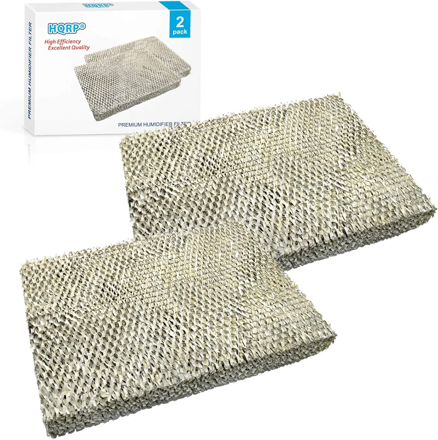 HQRP 2-Pack Filter Pad Compatible with Lennox Healthy Climate 35 X2661 fits HCWB3-17, HCWB2-17, HCWP2-18, HCWP3-18, WB2-17, WB3-17, WP2-18, WP3-18 Series Humidifiers
