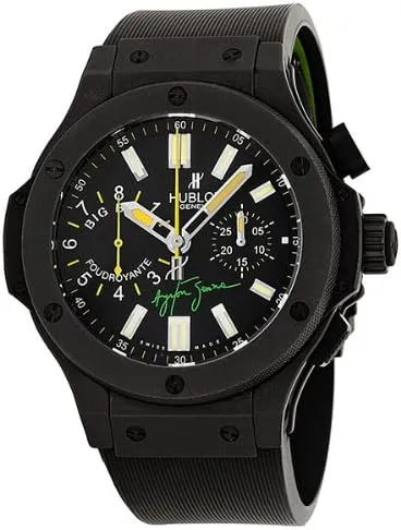 Hublot Big Bang Ayrton Senna Matte Black Dial Black Rubber Mens Watch 315.CI.1129.RX.AES09