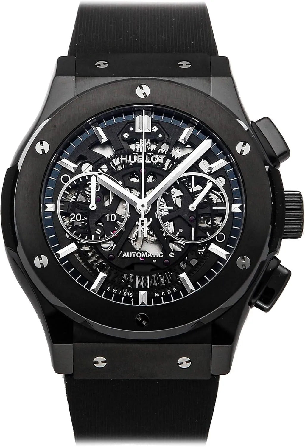 Hublot Classic Fusion Mechanical (Automatic) Skeletonized Dial Mens Watch 525.cm.0170.RX (Pre-Owned)