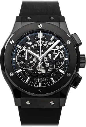 Hublot Classic Fusion Mechanical (Automatic) Skeletonized Dial Mens Watch 525.cm.0170.RX (Pre-Owned)