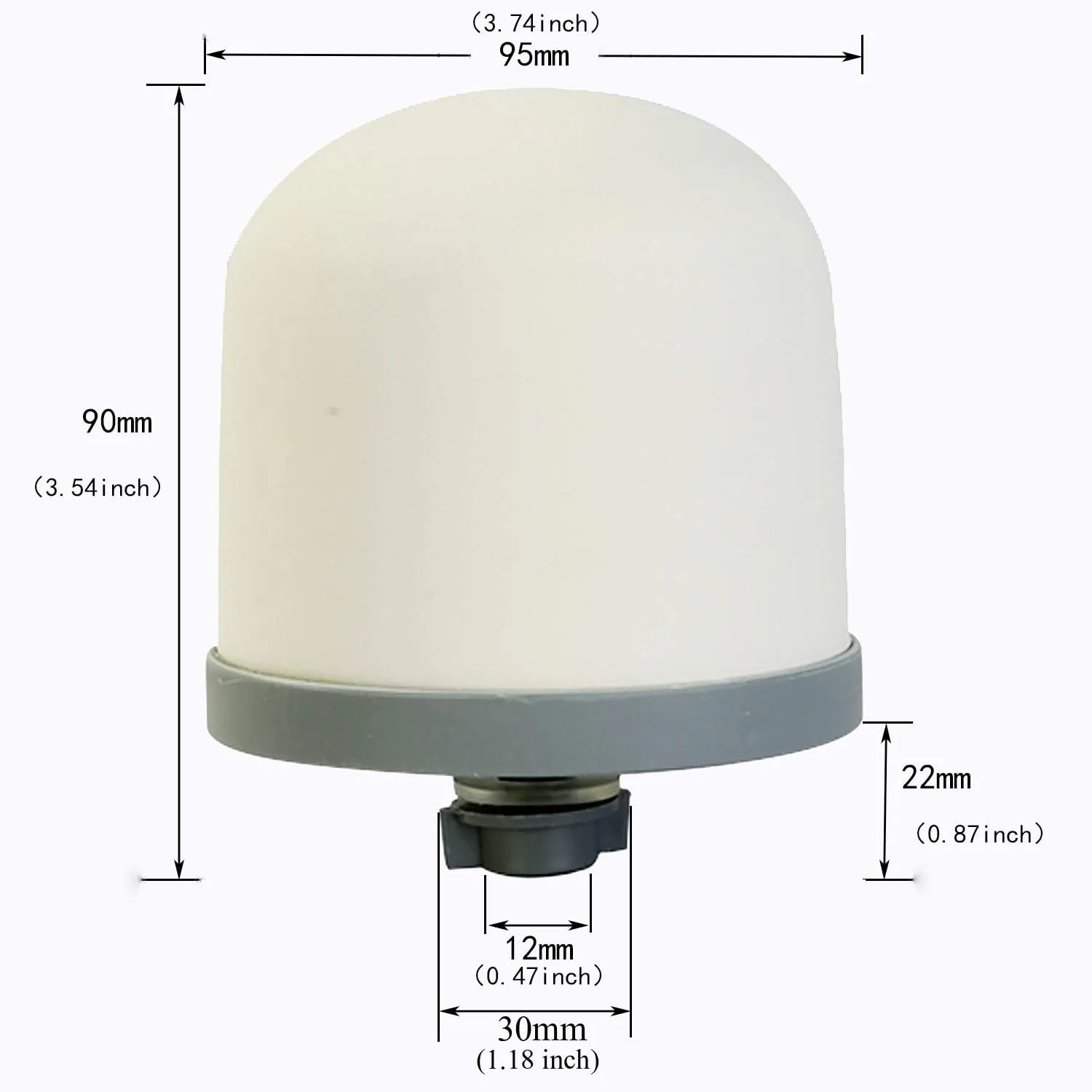 HUI NING Replacement Ceramic Dome Water Filter for Countertop, Household Water Bucket, Cooler Filtration Systems Pitcher (2 pieces)