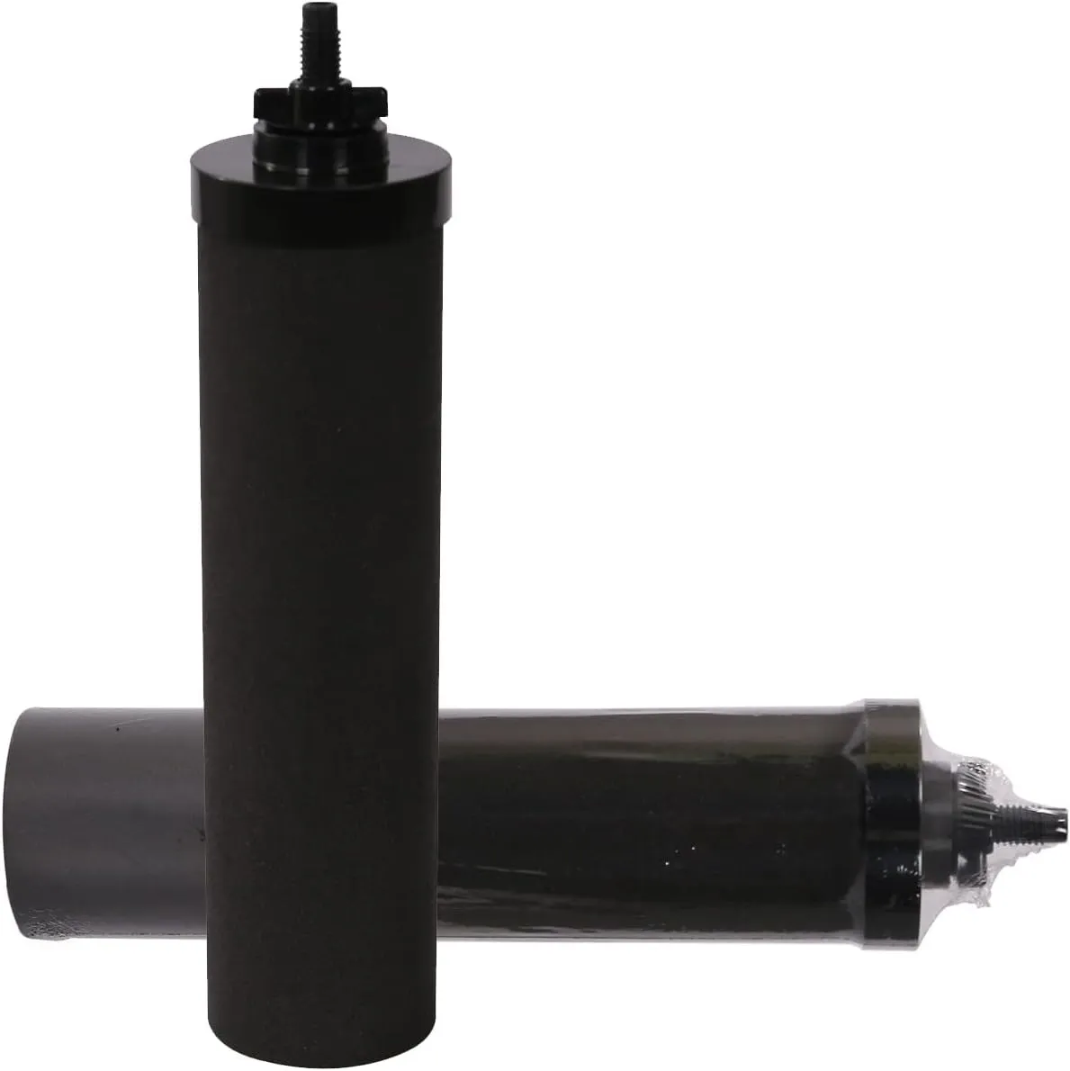 Huining 2PCS Black Water Filters for Household Water Bucket Water Filtration System Gravity Water Filter System Water Purifier Survival Compatible With Berkey Water Filter System