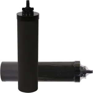 Huining 2PCS Black Water Filters for Household Water Bucket Water Filtration System Gravity Water Filter System Water Purifier Survival Compatible With Berkey Water Filter System