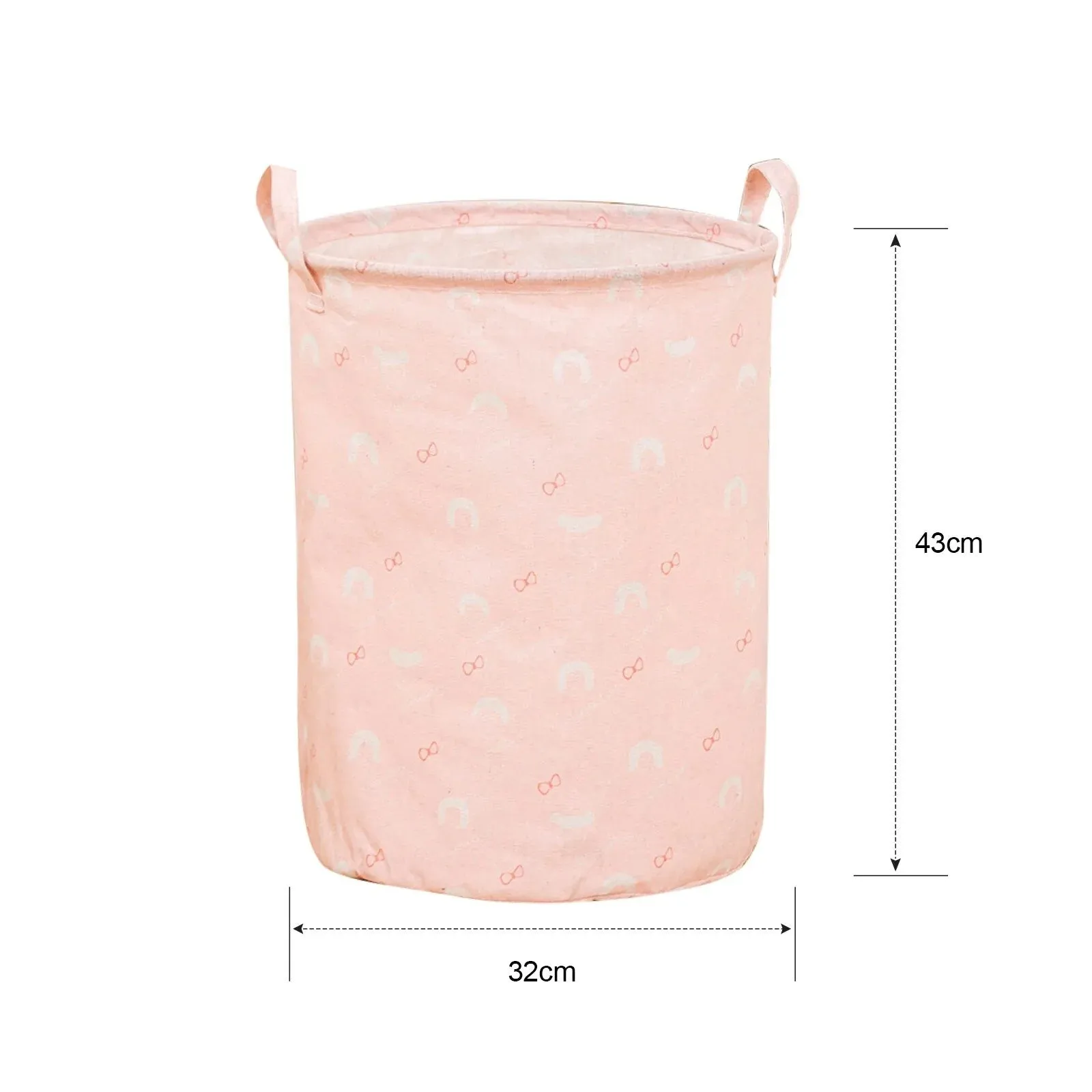 HULIANFU Organizer Canvas Laundry Basket Waterproof Large Capacity Laundry Hamper Dirty Clothes Storage Basket Toy Home Storage Bin 45x35