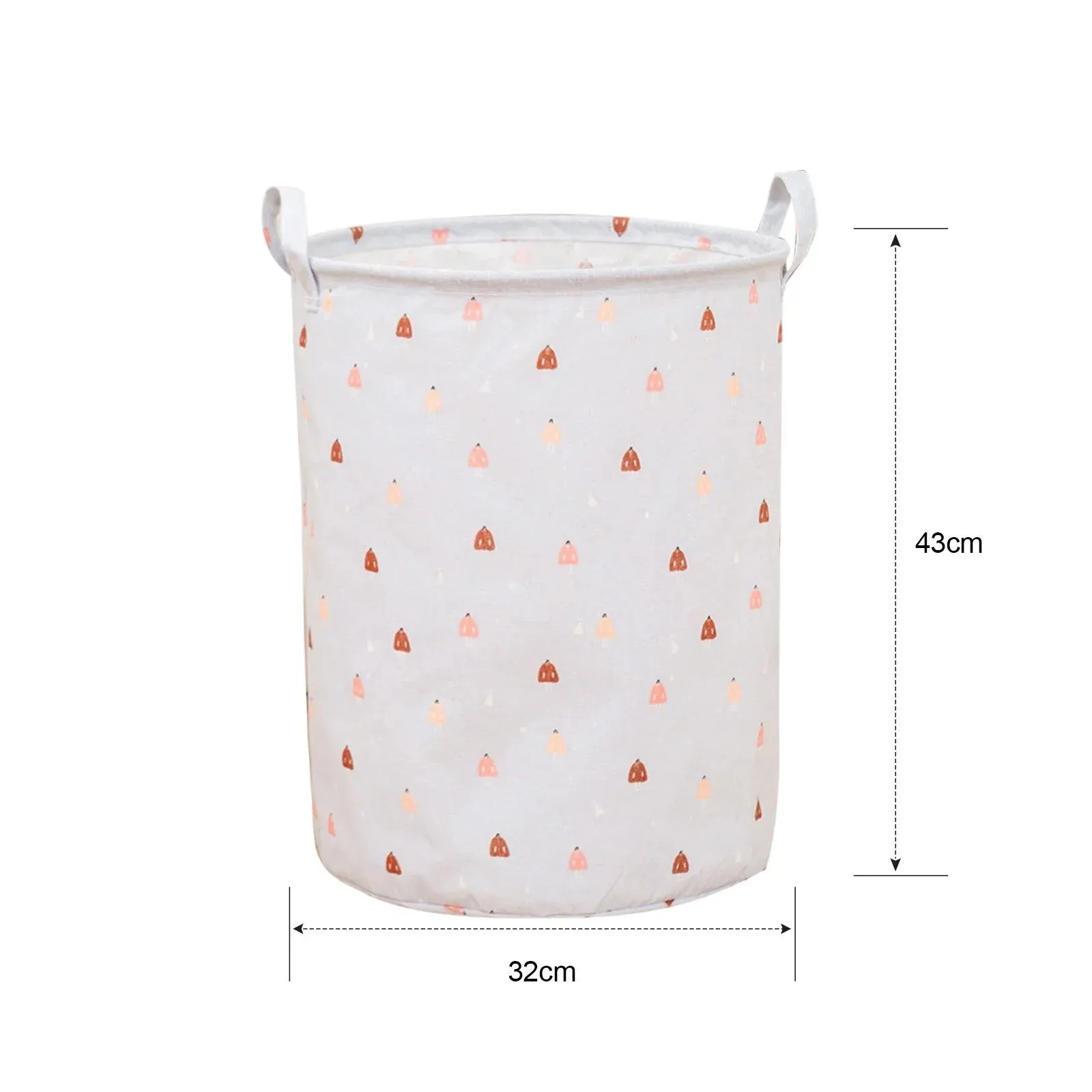 HULIANFU Organizer Canvas Laundry Basket Waterproof Large Capacity Laundry Hamper Dirty Clothes Storage Basket Toy Home Storage Bin 45x35