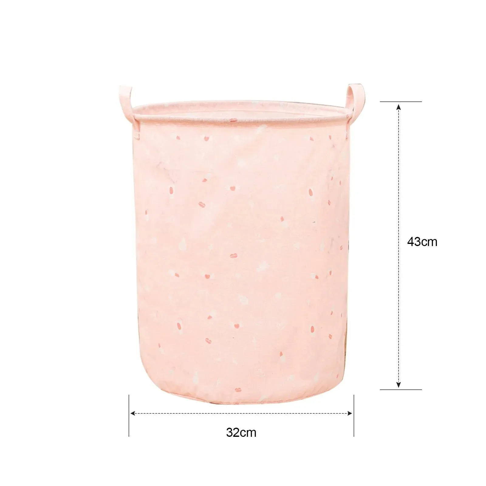 HULIANFU Organizer Canvas Laundry Basket Waterproof Large Capacity Laundry Hamper Dirty Clothes Storage Basket Toy Home Storage Bin 45x35