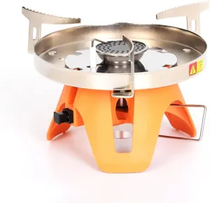 HXBER Outdoor Camping Metal Stoves Portable Picnic Barbecue Furnace Windproof Integrated Outdoor Cooking Accessory