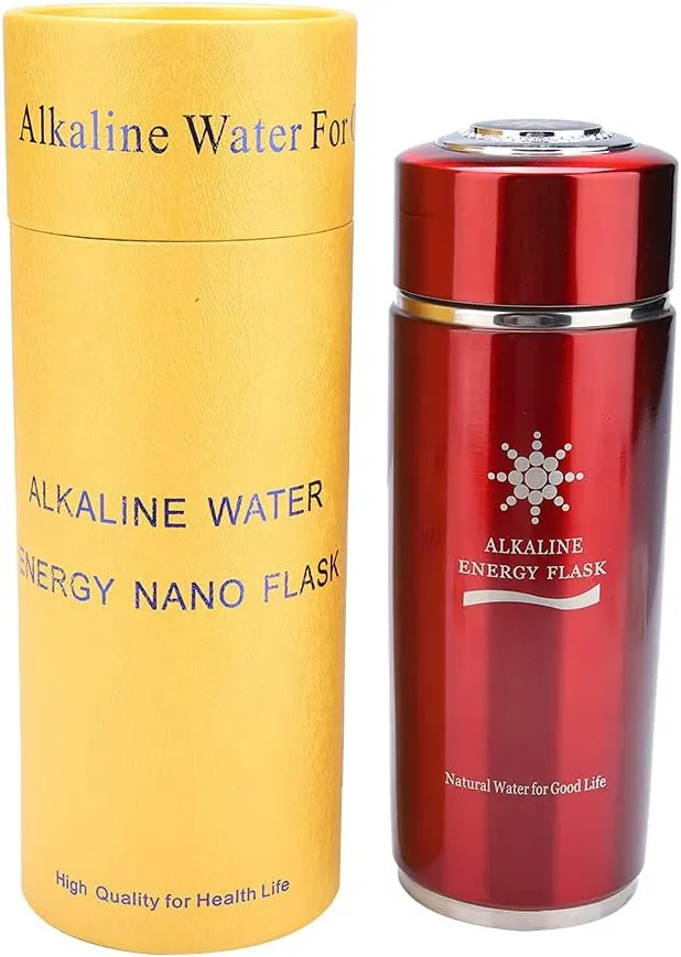 Hydrated Water Bottle, Water Generator Energy Water Bottle Portable Nano Balance Bottle Nano Cup Nano Energy Bottle Smart Water Bottle for Outdoor Gym Fitness (Red)