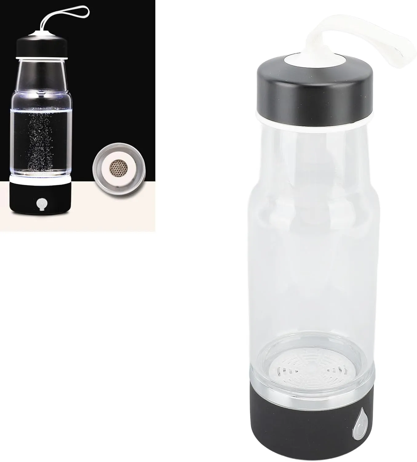 Hydrogen Rich Water Bottle 1000mAh Rechargeable 420ml PEM Technology Portable Hydrogen Water Generator for Daily Use