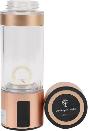 Hydrogen Water Bottle, 260ml Rechargeable Hydrogen Ionizer Generator Water Bottle Ideal for Home, Office, Travel