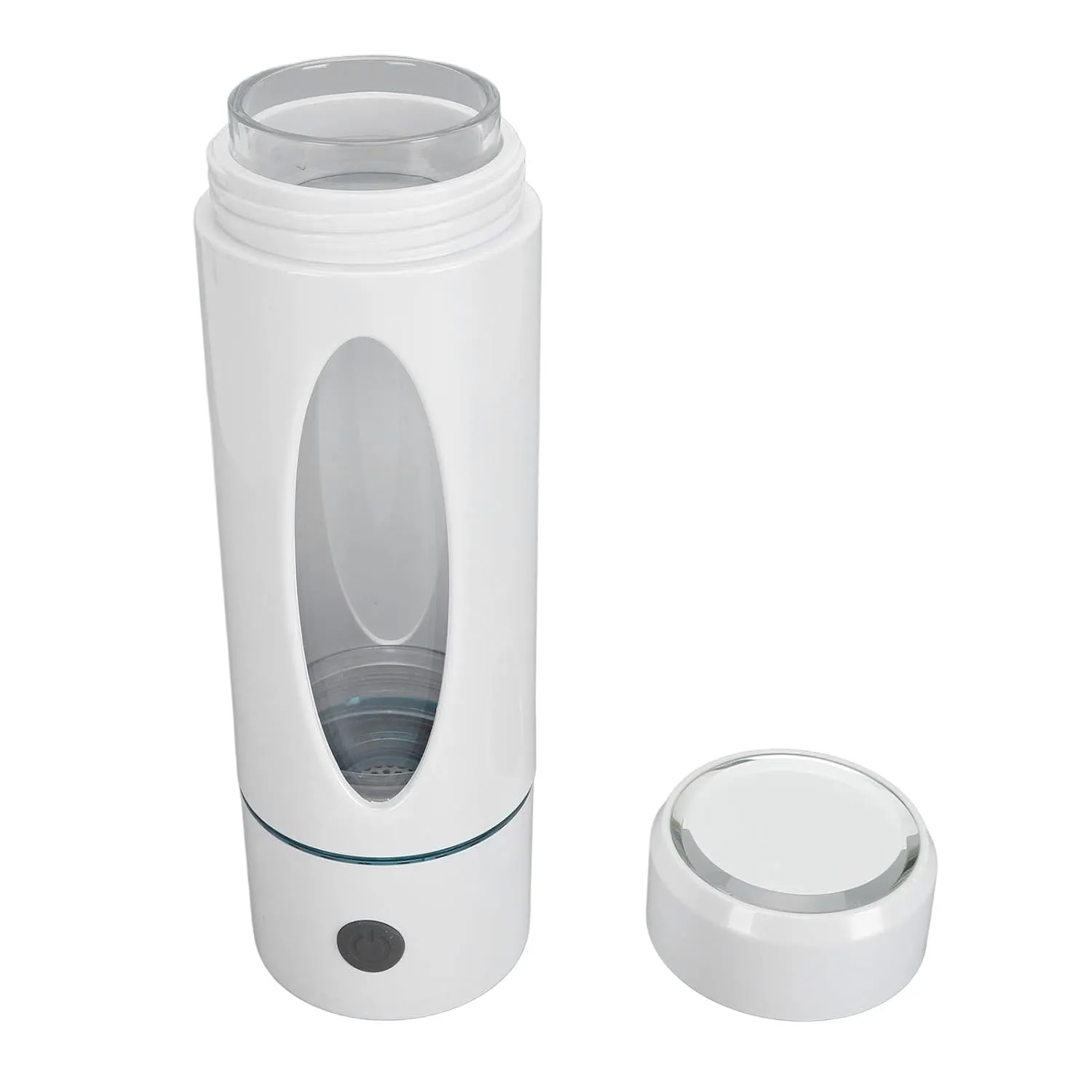 Hydrogen Water Bottle, Hydrogen Water Bottle Generator Easy to Use 1000‑1500ppb Reduce Inflammation 330ML for Travel (White)