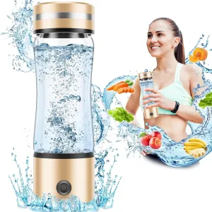 Hydrogen Water Generator, Hydrogen Water Bottle with Stylish Lid, 330ML Storage Capacity and Can Electrolyze Water, 3 Minutes Improve Water and Easy to Cleaning, for Home, Office, Travel