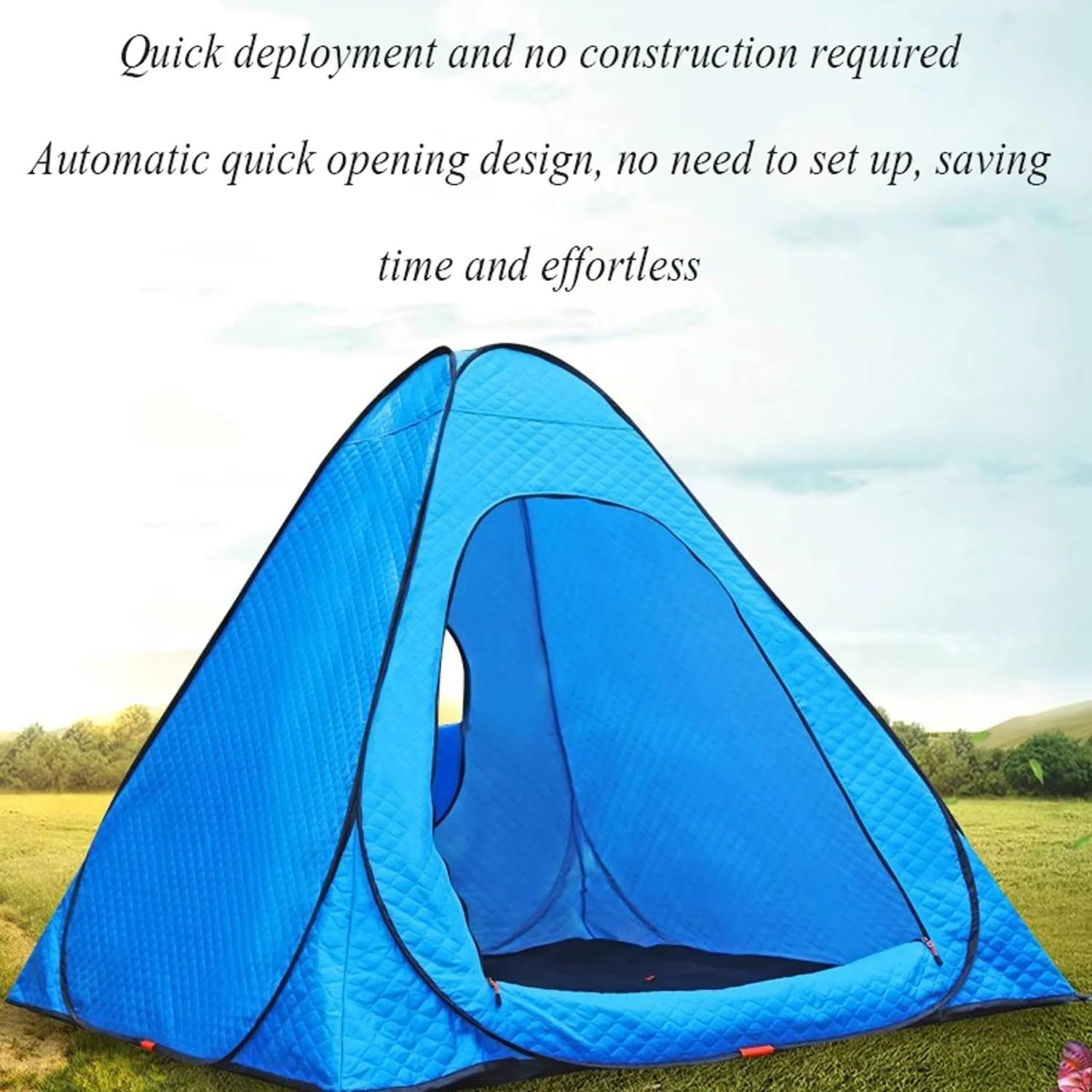 ice Fishing Tent ice Fishing shelter Insulated Outdoor Winter Fishing Tent, Single Ice Fishing Tent(Color:3)