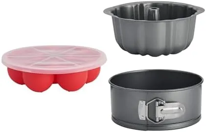 Instant Pot Official 4-Piece Nonstick Cooking Set: Versatile, Multi-Use, Dishwasher Safe, Oven Safe, and Excellent for Desserts, Meals, and Snacks