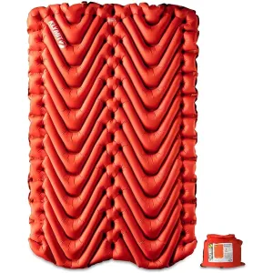 Insulated Double V Inflatable Sleeping Pad - Cold Weather Air Bed for Camping, Hiking, and Backpacking