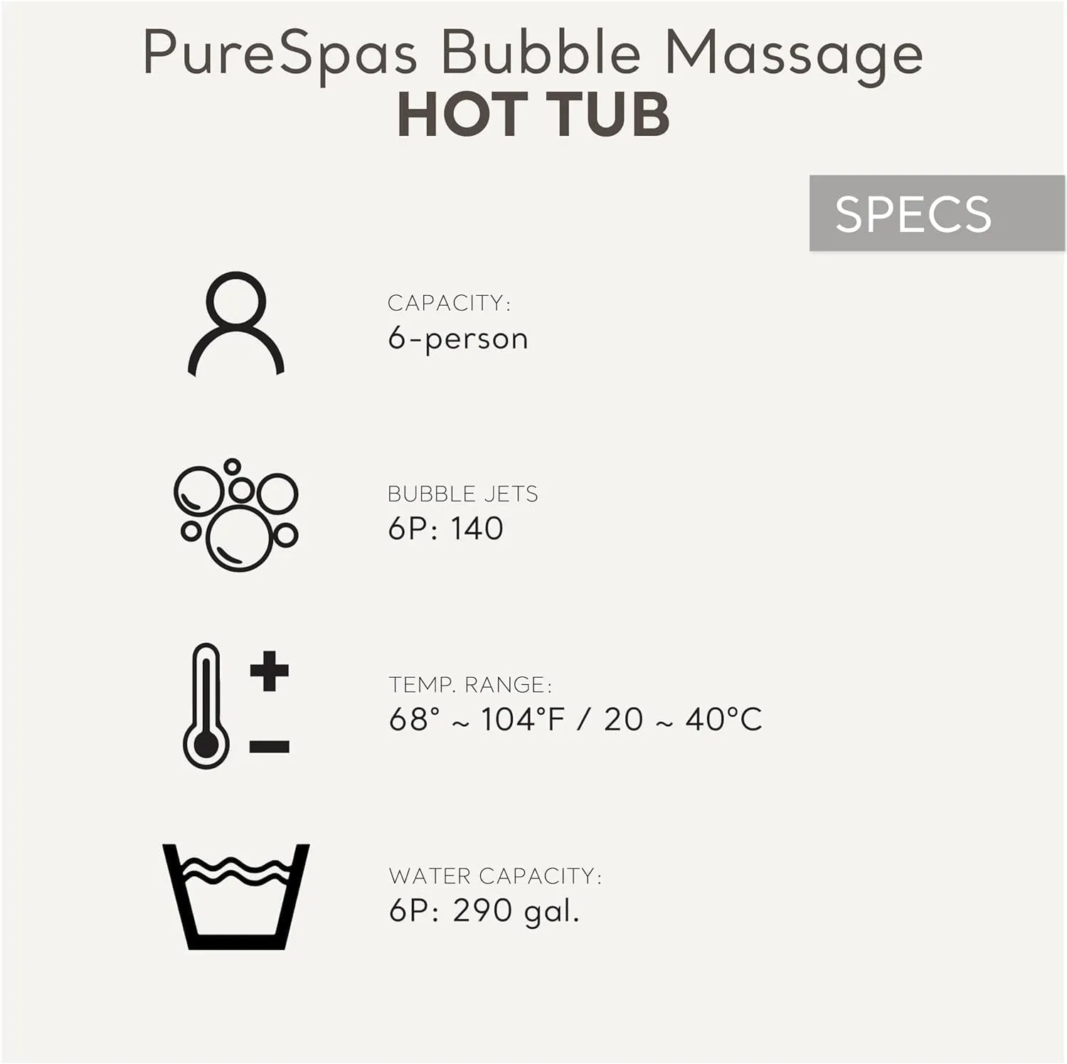 INTEX 28427EH PureSpa Bubble Massage Spa Set Outdoor Inflatable Portable Hot Tub, Includes Energy Efficient Spa Cover, Saltwater System Ready, 6 Person, 85in x 28in