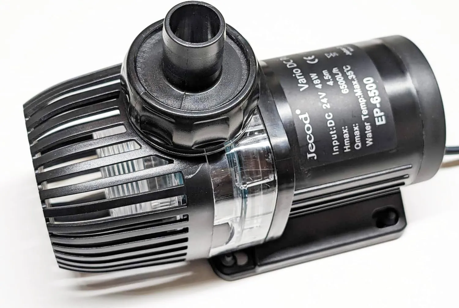 Jebao Jecob EP6500 DC Aquarium Return Pump with LCD Controller, 1717GPH /6500LPH, 14.7 feet max lift, Speed Adjustable, Aquariums, Ponds, Fountains, Sump, Hydroponics, Ultra Quiet, Energy Saving.