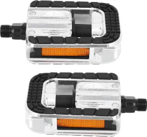 K1155 Folding Pedal, 180 Degrees Bidirectional Foldable, Sealed Bearing, Night Reflective Plates, Carbon Steel Shaft, Skid, Aluminium Alloy