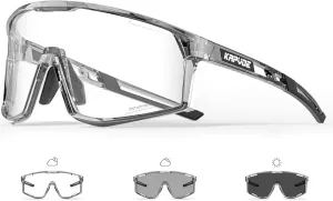 KAPVOE Photochromic Cycling Glasses Men Mountain Bike Sunglasses Women Clear MTB Sports Goggles Bicycle Triathlon K180