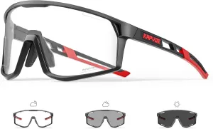 KAPVOE Photochromic Cycling Glasses Men Mountain Bike Sunglasses Women Clear MTB Sports Goggles Bicycle Triathlon K180