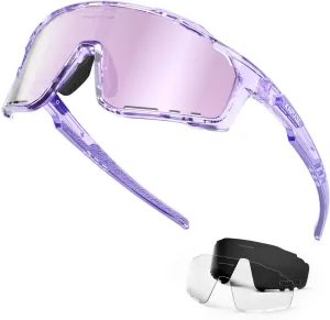 KAPVOE Polarized Cycling Glasses Men Women Mountain Bike Glasses MTB Riding TR90 Sport Sunglasses Running Bicycle K76