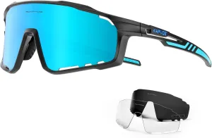 KAPVOE Polarized Cycling Glasses Men Women Mountain Bike Glasses MTB Riding TR90 Sport Sunglasses Running Bicycle K76
