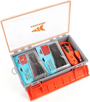 KastKing HyperSeal Waterproof Tackle Box, 3700 Deep Tackle Trays, Fishing Tackle Box Organizer With Exterior Stickers, Fishing Gear & Fishing Accessories Storage