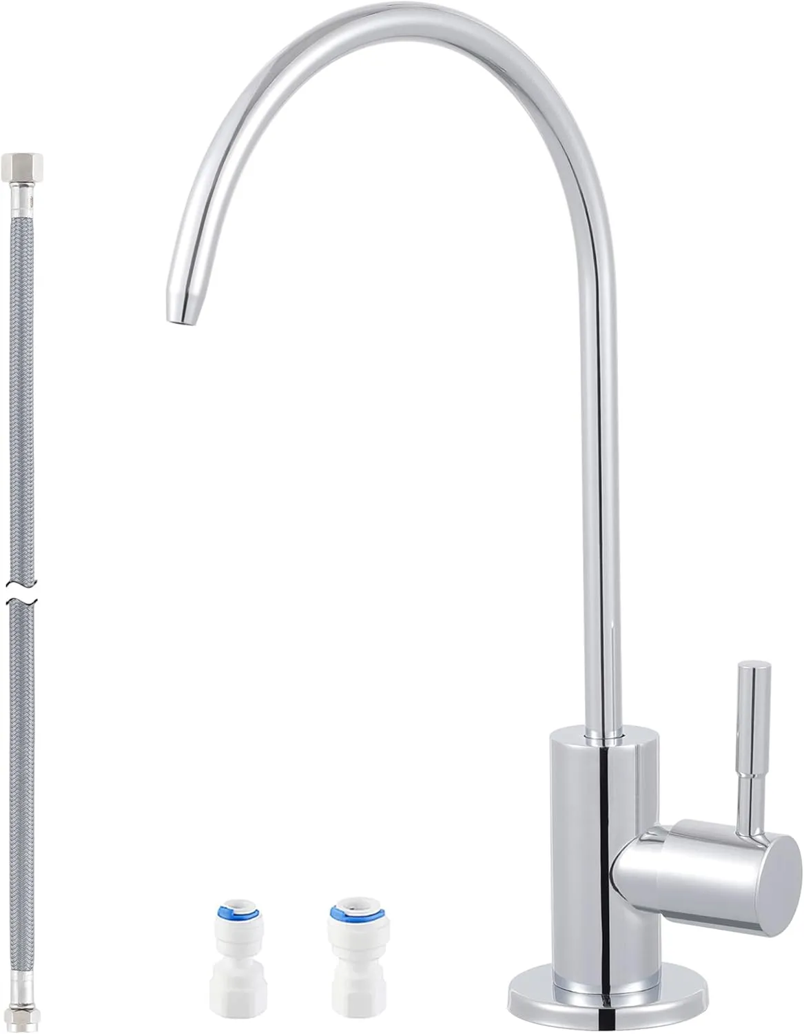 KES Water Filter Faucet for Kitchen Sink Reverse Osmosis Faucet Non-Air-Gap Drinking Water Faucet SUS304 Stainless Steel Polished Chrome, Z504CLFF18-CH